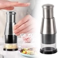 thumbnail image 2 of Under 10 Garlic Press Manual Pressed Chopper Pressed Garlic Chopper Stainless Steel Multifunctional Food Presser Manual Hand Pressed Stainless Steel Kitchen Crusher for Mincing Garlic Slicing Peppers, 2 of 9