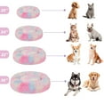 thumbnail image 5 of Exclusivo Mezcla Calming Donut Pet Bed for Large Dogs 36", Anti-Anxiety Plush Cozy Warming Dog Bed, Pink Rainbow, 5 of 7