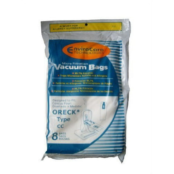96 Compatible with Oreck Type CC Xl Micro Filtration Vacuum Bags, Fits All XL7, XL21, 2000s, 30