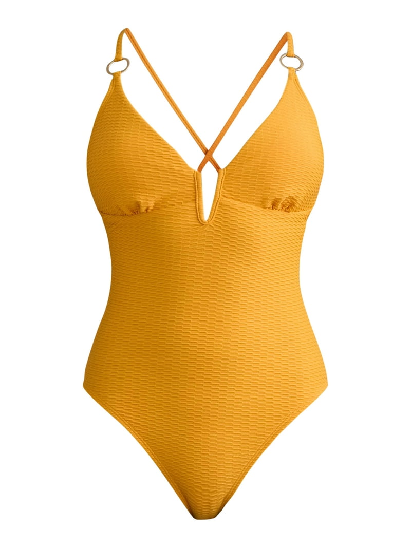Jessica Simpson Lurex Popcorn One-Piece Swimsuit - XS-XXL