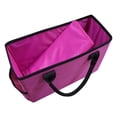 thumbnail image 3 of Sac Fourre-Tout de Rangement Pliable et Rabattable pour Bricolage, Sac à Couches pour Bébé, Doublure de Table, Pochette Organisatrice de Rangement, Sac à Main avec Poignées pour Voyage Femme Prune, 3 of 7