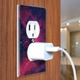 thumbnail image 3 of WIRESTER 1-Gang Duplex Wall Plate/Switch Plate Cover, Pink Cosmo Galaxy Nebula, 3 of 6