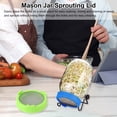 thumbnail image 3 of Lohuatrd 2Pcs Stainless Steel Sprouting Lids with Stand Convenient Efficient Wide Mouth Design Sprouting Covers, 3 of 8