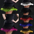 thumbnail image 2 of Vestido de baile latino para mujer, falda con doble borla, flecos para actuaciones en escenario, Tango, salón de baile, Chacha, 2024, 2 of 2