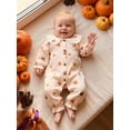 thumbnail image 4 of Loicainy Infant Baby Girls Halloween Romper 3 6 9 12 18 Months Long Sleeve Doll Collar Pumpkin Jumpsuit Outfits, 4 of 9