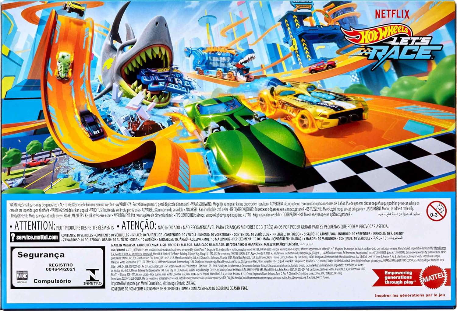 Hot Wheels Let's Race Diecast Car 10-Pack