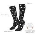 thumbnail image 4 of KLL Crescent and Stars Print Cool Socks Men's Women's Crew Socks Funny Crazy Novelty Stockings, 4 of 6