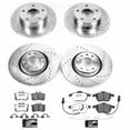 thumbnail image 3 of PowerStop Front and Rear Z26 Street Warrior Carbon-Fiber Ceramic Brake Pad and Drilled and Slotted Rotor Kit Fits: AUDI Select Models K4197-26, 3 of 9