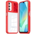thumbnail image 3 of HD Transparent Case with Camera Privacy Cover for Samsung Galaxy A16 5G - Red, 3 of 3