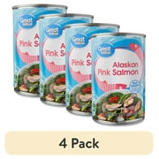 (4 pack) Great Value Alaskan Pink Salmon, 14.75 oz