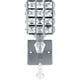 thumbnail image 4 of 2x lámpara de pared de estilo moderno soporte de luz colgante de cristal con interruptor de encendido lámparas de pared de cristal casquillo E14 plateado, 4 of 5