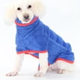 thumbnail image 1 of UPOUART Pet Quick Drying Bathrobe 1Pcs Blue Fast Drying Dog Bath Towel 15.7x13.8in, 1 of 8