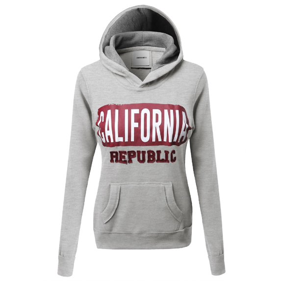 FashionOutfit Women's Soft Warm Fleece Hoodie Contrast Pullover