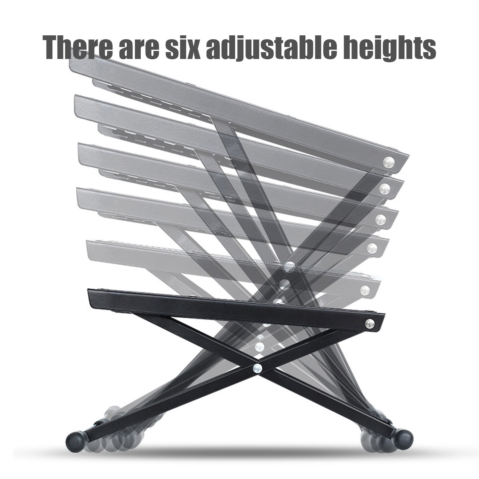 Guitar Footstool Foldable Adjustable Foot Rest Stand, Non Slip Stable Support Portable Design for Better Playing Posture, for Guitar Practice Performance Studio Home Use