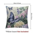 thumbnail image 4 of BANET Spring Floral Leaf Watercolor Pillow Covers  Purple Pink Flowers Eucalyptus Leaves Decorative Pillow Cases Sage Green Plant Cushion Covers Farmhouse Home Decor For Couch Outdoor Set of 2 24x24in, 4 of 7