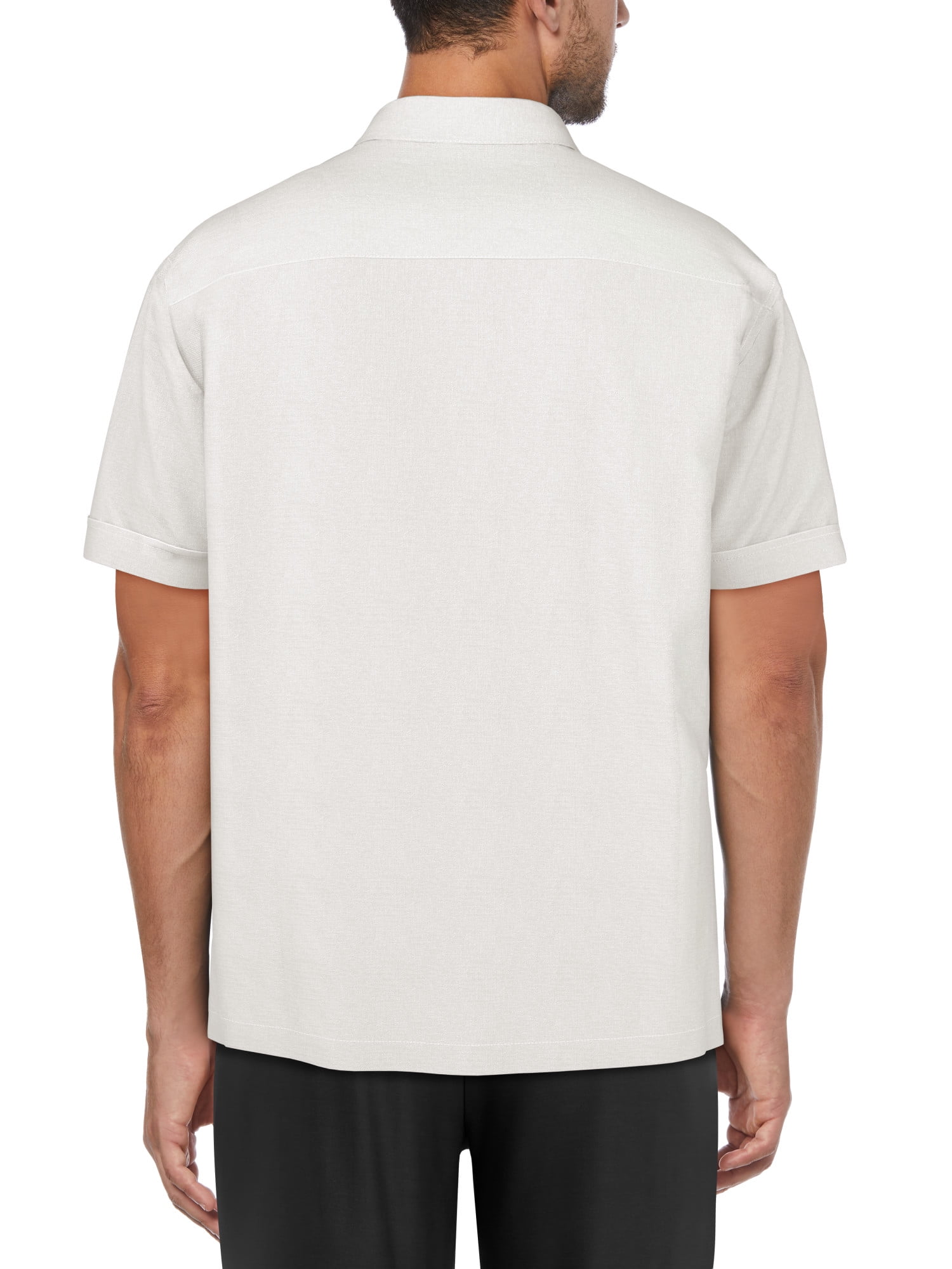 Cafe Luna Men's and Big Men's Gradient Panel Print Short Sleeve Shirt, Sizes S-5XL