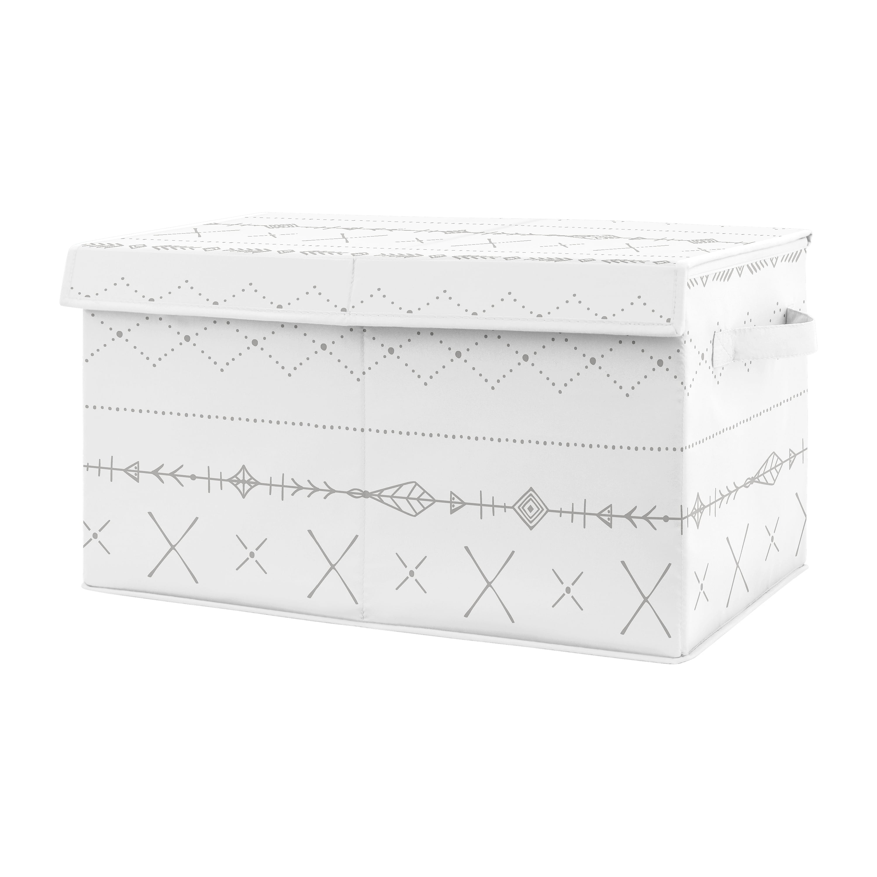 Woodland Friends Grey Boho Storage Fabric Toy Box by Sweet Jojo Designs