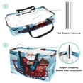 thumbnail image 4 of Christmas sled Large Capacity Foldable Oxford Cloth Decorative Box - Reusable Picnic Basket, Shopping Basket, and Storage Basket, 4 of 7