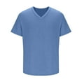 thumbnail image 4 of DPTALR George Men's Breathable V-Neck Tee Soft Lightweight Summer Essential,Blue,Big and Tall Men S, 4 of 6