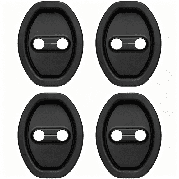 RIONIMA 4PCS Upgraded Car Door Latch Guard Cover,Silicone Car Door Lock Cover for Car Door Protector and Noise Reduction,Universal Automotive Exterior Accessories (4 PCS)