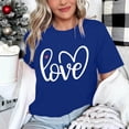 thumbnail image 4 of Tbopshirt Valentine's Day T-Shirts for Women Tees,Plus Size Womens Tops,Women Valentines Day Short Sleeve Heart Printed T-Shirt Novelty Graphic S-XXXL, 4 of 4