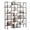 Black, variant on Eastvita Triple Column 5 Tiers Bookshelf Tall Display Shelves w/ Open Shelving Unit Heavy-Duty Multi-Layer Open Shelving Unit Display Storage Book Shelf Book Case for Living Room