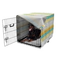 thumbnail image 5 of Pastel Dog Crate Cover, Hand Drawing Sketch of Motifs in Grunge Pattern Tribal Themed Pattern, Easy to Use Pet Kennel Cover Small Dogs Puppies Kittens, 7 Sizes, Teal Orange Pale Yellow, by Ambesonne, 5 of 6