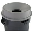 thumbnail image 2 of Rubbermaid Round Brute Funnel Top Receptacle, 22.38w X 5h, Gray, 2 of 3