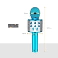 thumbnail image 2 of Microfono Karaoke Inalambrico Con Bluetooth y Bocina Altavoz Azul Found Micrófono Bluetooth Con Mezclador Bocina Recargable Diversion y Entretenimiento Actividades de Karaoke y Familiares, 2 of 9