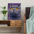 thumbnail image 5 of British Shorthair Cat Portrait Canvas Print Wall Art for Living Room Home Office Bedroom Cafe Bar Restaurant Decor, 5 of 8