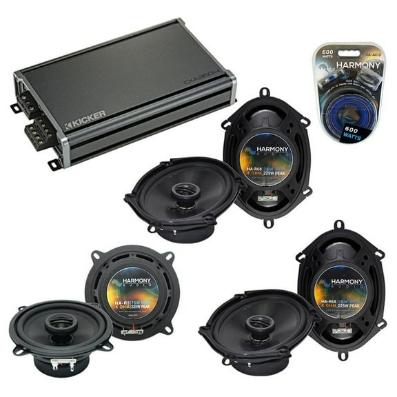 Fits Jaguar S-type 2000-2008 Speaker Upgrade Harmony (2) R68 R5 & CXA360.4 Amp