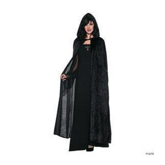 Underwraps 55" Black Halloween Costume Cloak, for Adult