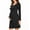 Black, variant on Beaisland Women's Maternity Nursing Dress Long Sleeve Midi Dress For Breastfeeding with Pockets