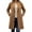 Coffee, variant on Women's Wool Blend Peacoat Single Breasted Trench Coat Fall Winter Casual Lightweight Overcoat Elegant Outerwear with Pockets