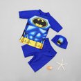 thumbnail image 1 of Children's 3-piece Swimming Cap Short Swimsuit Swimming, 1 of 7