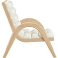 thumbnail image 3 of Meridian Furniture Randal Cream Vegan Leather Accent Chair, 3 of 9