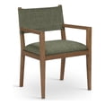 thumbnail image 1 of Bowery Hill Contemporary Olive Linen Textured Fabric Dining Arm Chair, 1 of 10