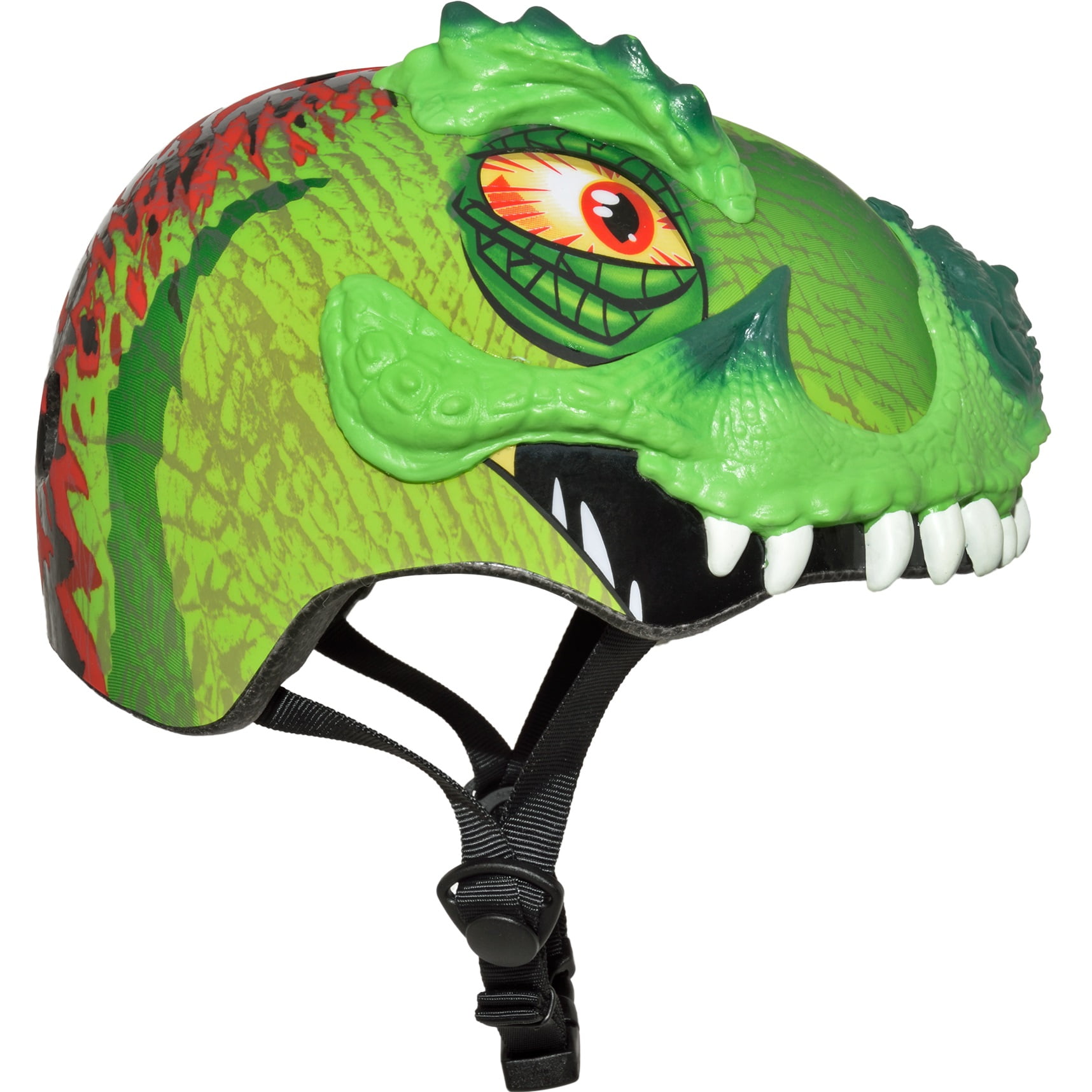 Green dinosaur online helmet