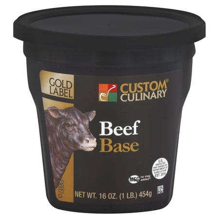 (Price/Case)Gold Label No Msg Base Beef Paste 1 Pound Container- 6 Per Case