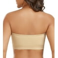 thumbnail image 2 of Curyon Women's Strapless Bras Wirefree Non-Slip Multiway Seamless Padded Bandeau Bra, 2 of 6