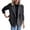 Black, variant on Clearance! Ogiraw Blazers For Women Business Casual Women's Lapel Button Knitted Patchwork Sleeve Casual Coat Cropped Double Breasted Suit Sweater For Women Women'S Blazers & Suit Jackets Black