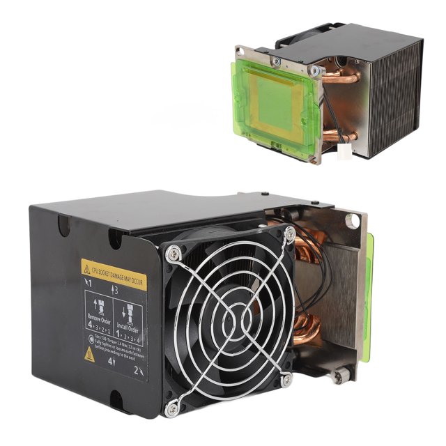 CPU Cooling Fan, 5 Pin Power Connector Professional Server CPU Cooler High Efficiency for 907572 001 for 0P605235