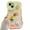 Yellow and pink, variant on Phone Case for Iphone15 Promax Iphone14 13 12 11 Gradient Frog Doll Wave Edge Invisible Double Bracket