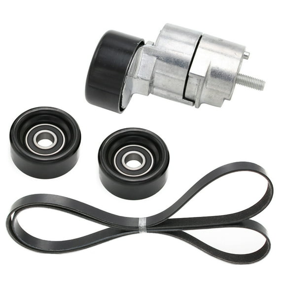Serpentine Belt & Tensioner & Idler Pulley Kit Fit for 2011 Kia Sorento 2.4L