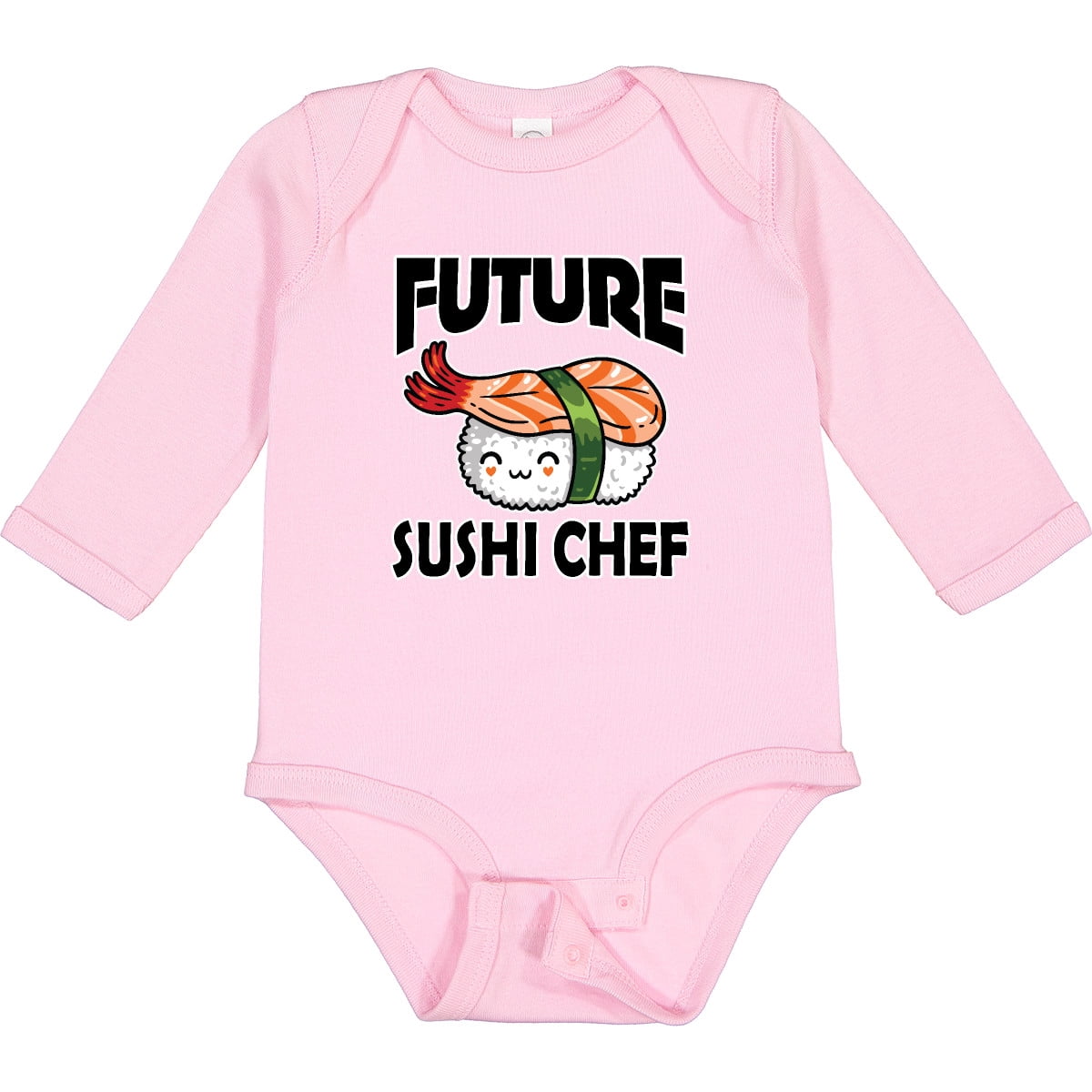 Inktastic Future Sushi Chef Baby Clothes Boys or Girls Long Sleeve Baby Bodysuit