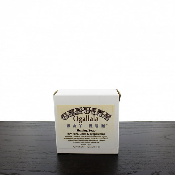Two (2) of Genuine Ogallala Bay Rum, Bay Rum-Limes & Peppercorns Shaving Soap - Each Puck 4.5 oz