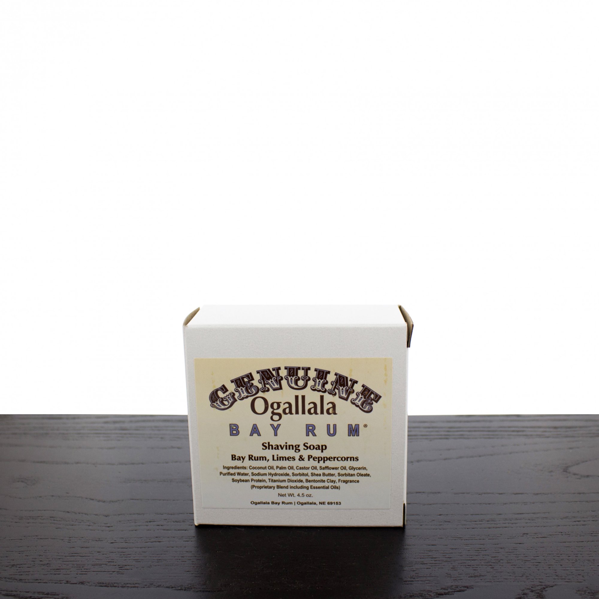 Two (2) of Genuine Ogallala Bay Rum, Bay Rum-Limes & Peppercorns Shaving Soap - Each Puck 4.5 oz