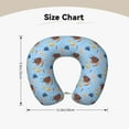 thumbnail image 5 of KLL Sea Turtle Pattern Memory Foam Cervical Neck Pillow Versatile U-Shaped Pillows for Home/Office/Camping/Travelling/Soft Washable Cover, 5 of 8