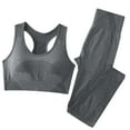 thumbnail image 2 of Ailaofu 2 Piece Workout Sets For Women Seamless High Waisted Matching Exercise Leggings and Sports Bra Active Set, 2 of 7