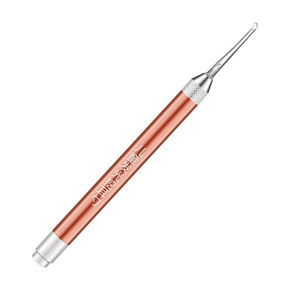 pitrice Lampe de Poche pour Enfants en Alliage d'Aluminium Cuillère Cure-Oreilles Lumière LED Dissolvant de Cire Curette Lumineuse Nettoyant pour Cérumen